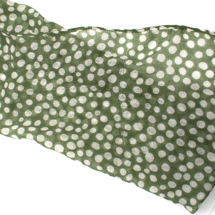 Bespoke Polka dot print scarf Floral / Patterned