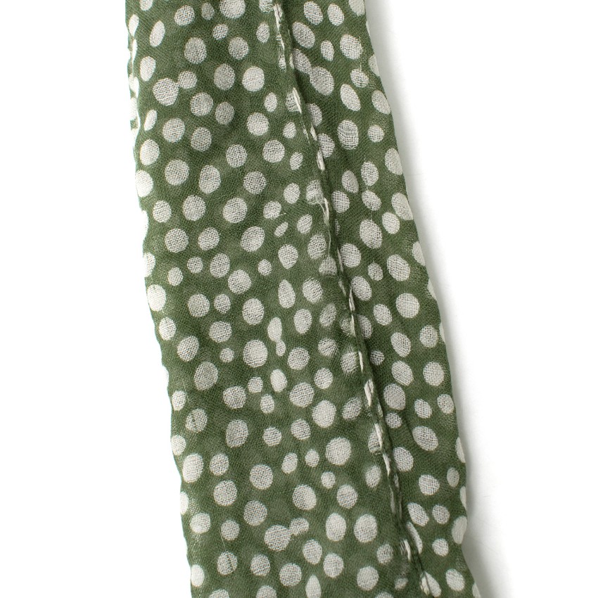 Bespoke Polka dot print scarf Floral / Patterned