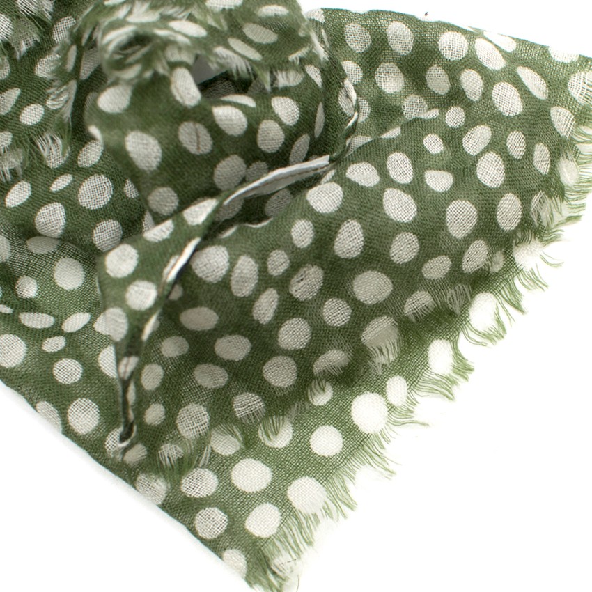 Bespoke Polka dot print scarf Floral / Patterned