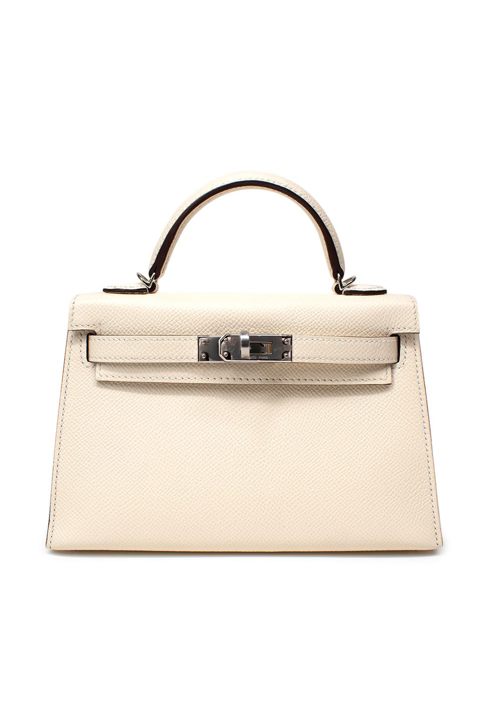 Hermes Mini Kelly Nata Epsom Leather with Palladium Hardware