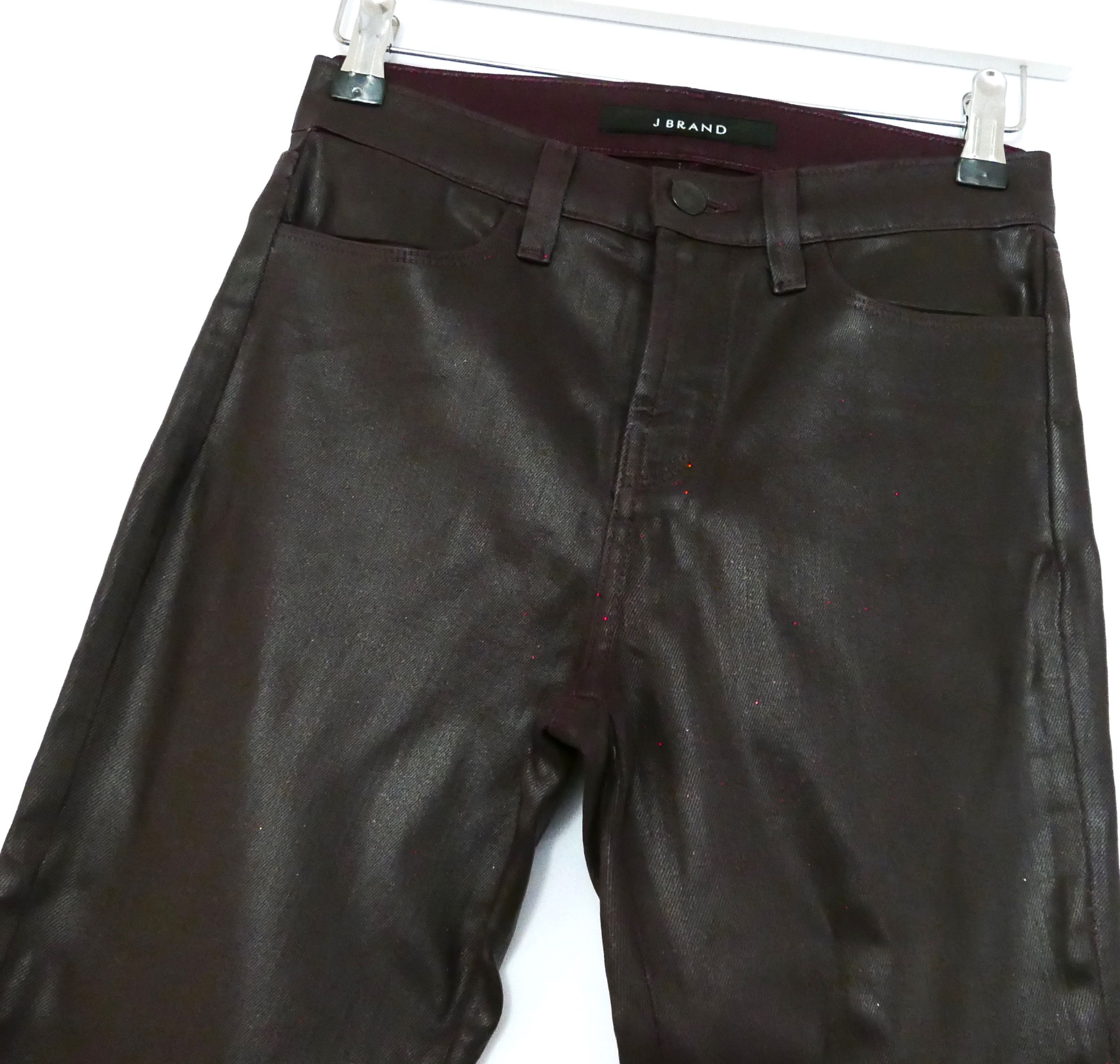 burgundy coated denim jeans Size 25/63 lyocell mix