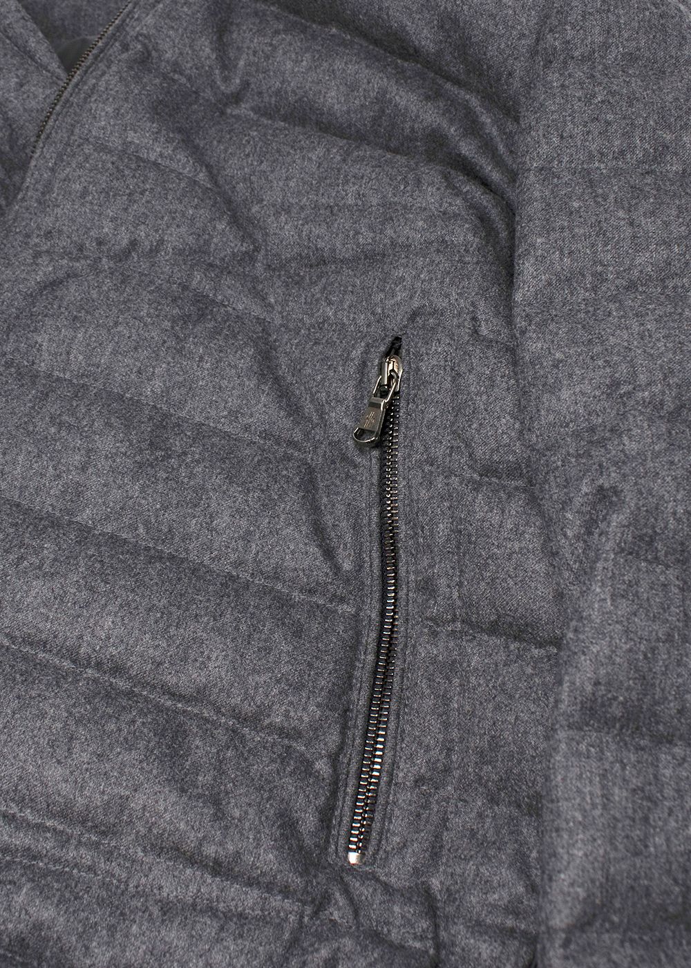 Men's Moncler Acorus Cashmere Blend Grey Jacket Size M