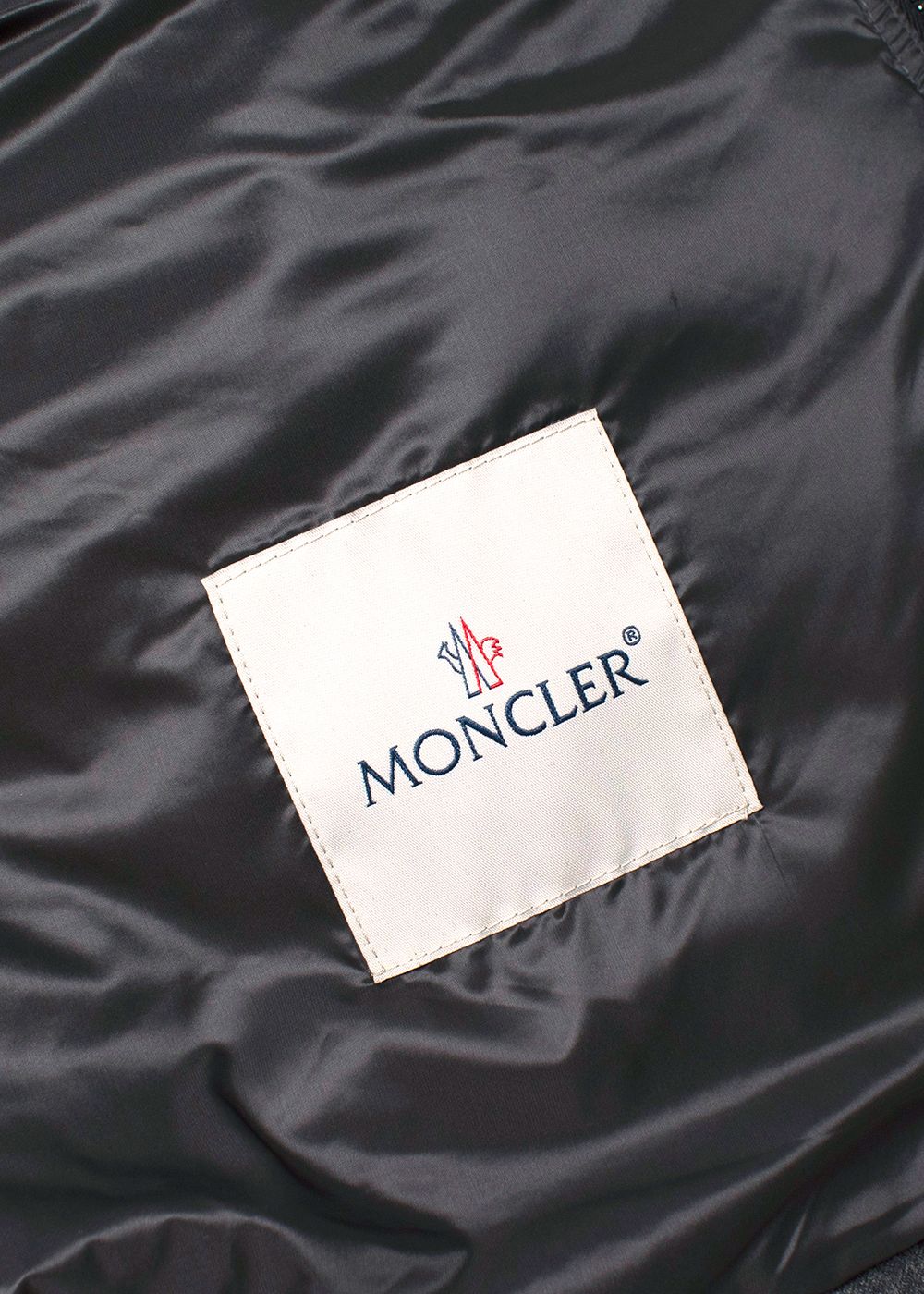 Men's Moncler Acorus Cashmere Blend Grey Jacket Size M