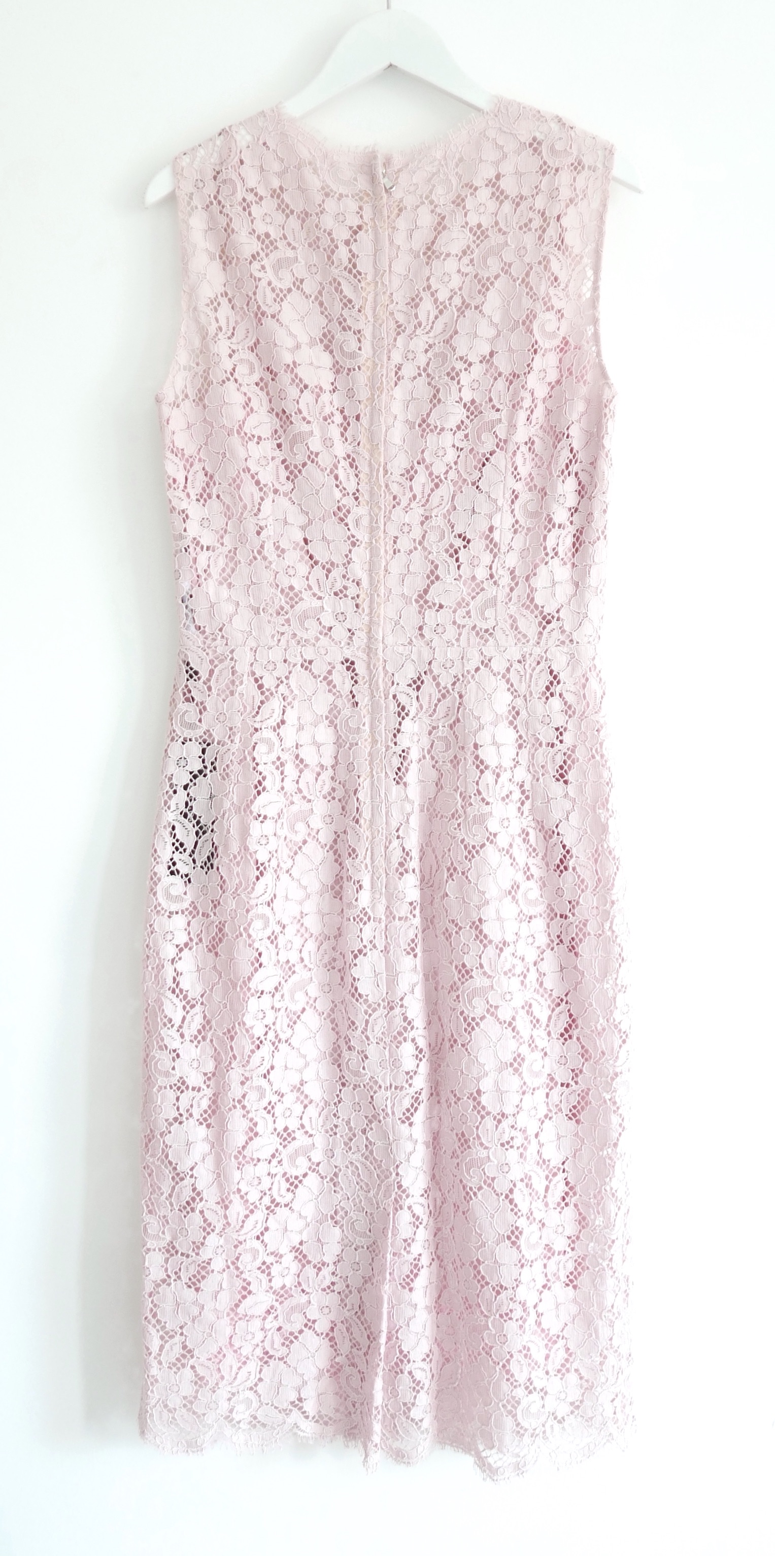 Dolce  Gabbana Pink Lace Midi Dress Size S