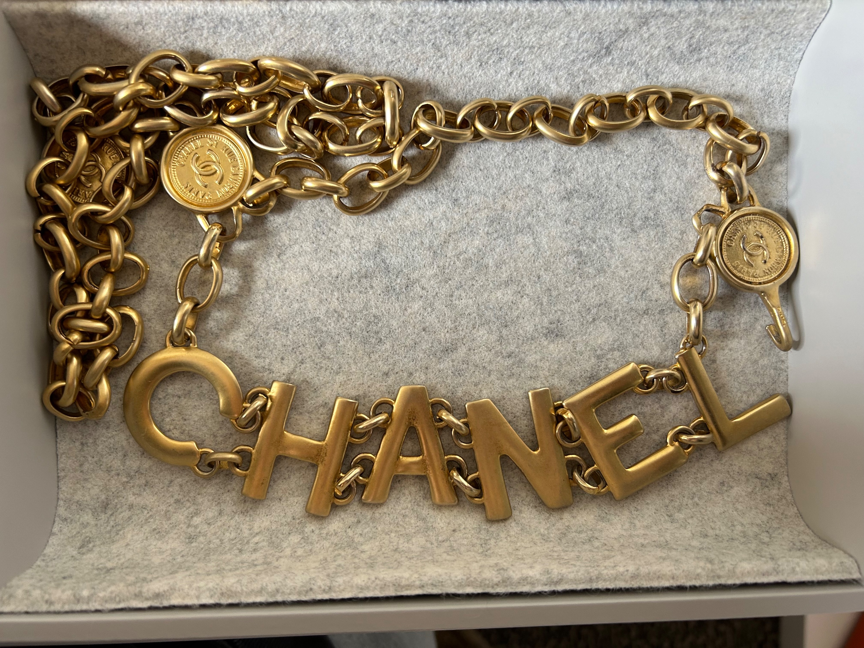 Preowned Chanel Vintage Gold Plated Chain Belt