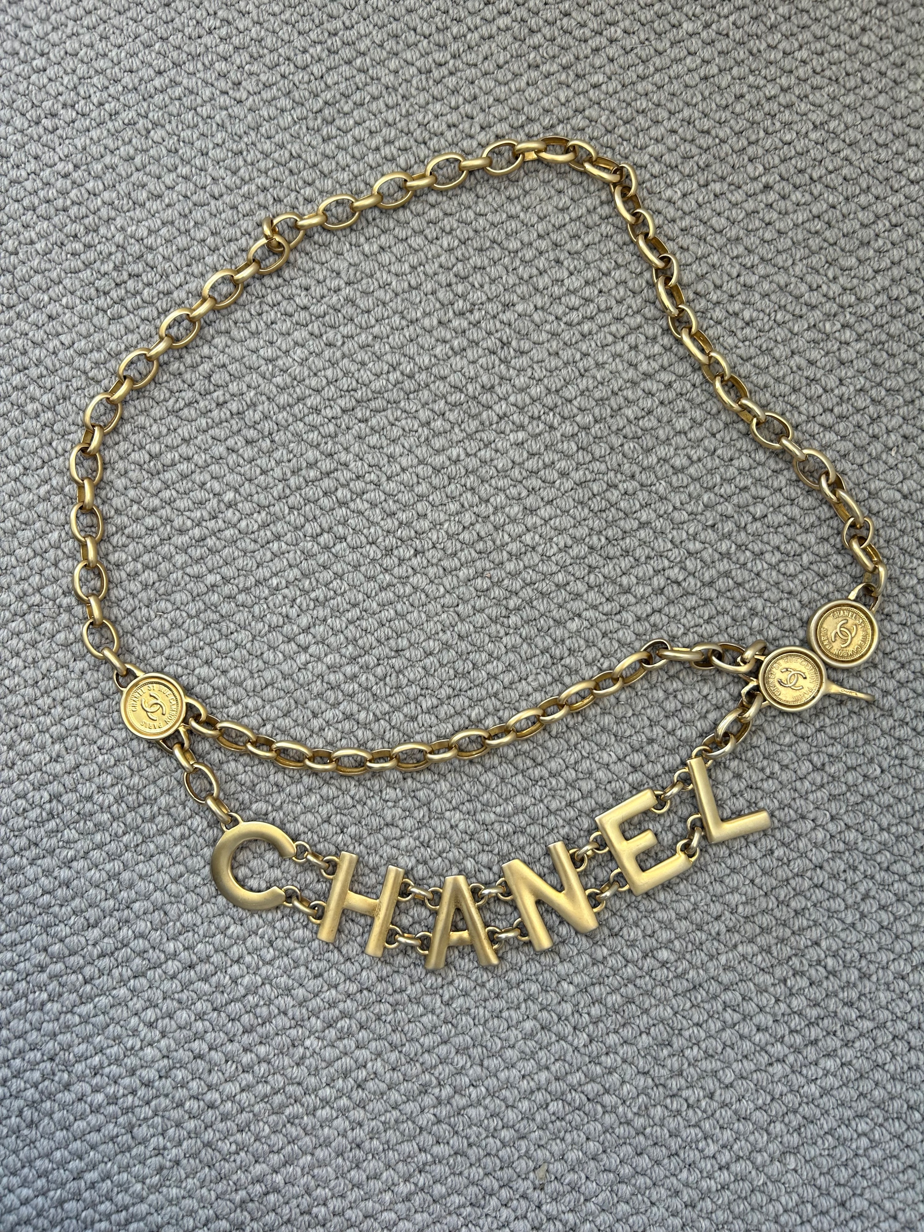 Preowned Chanel Vintage Gold Plated Chain Belt