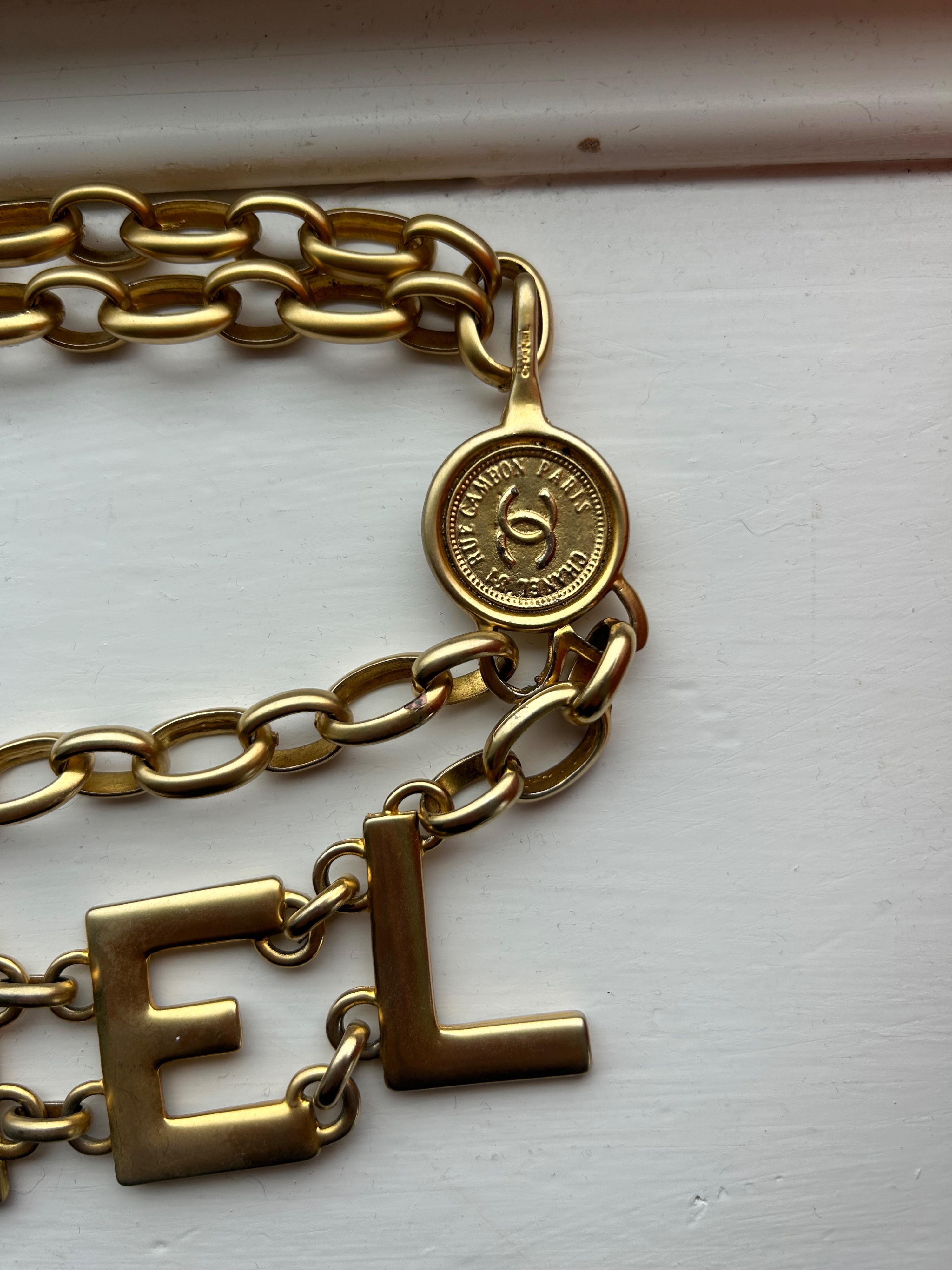 Preowned Chanel Vintage Gold Plated Chain Belt