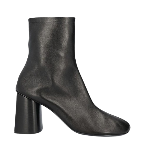 Balenciaga Glove 80 inverted-heel leather ankle boot Size 39 black