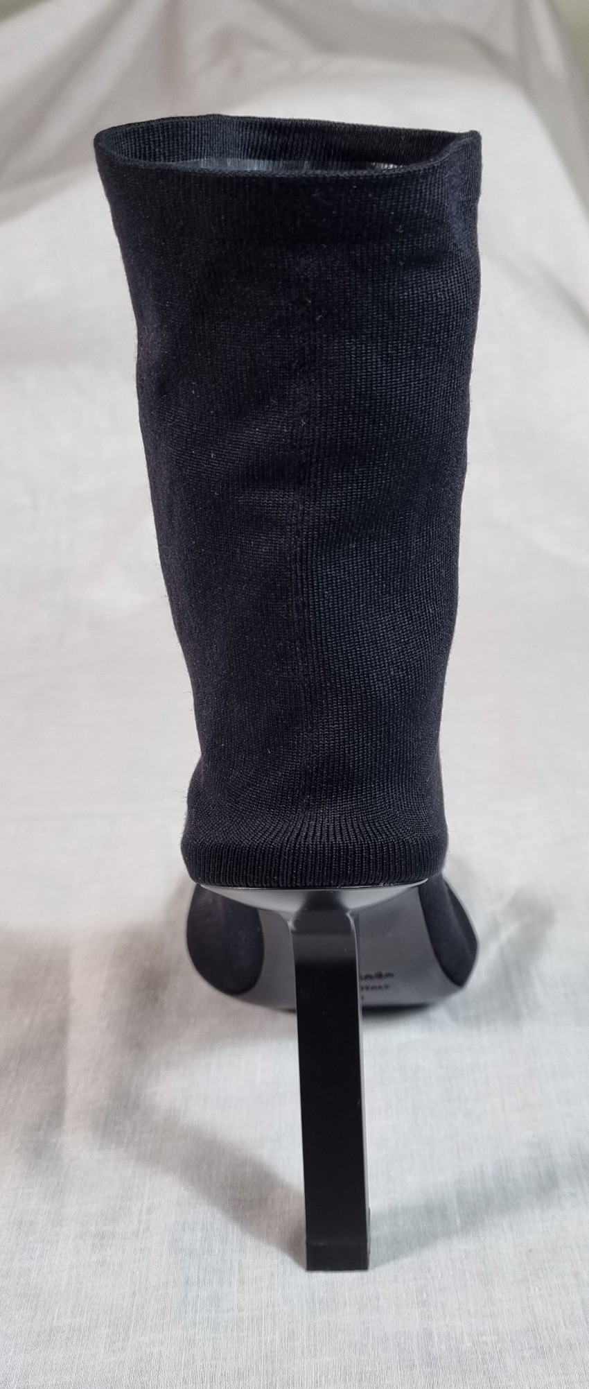 Balenciaga Black Stretch Knit Sock Boots Size 38 polyamide/elastane