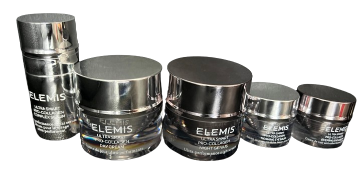 Elemis Ultrasmart Pro Collagen Treatment Set Silver bottles