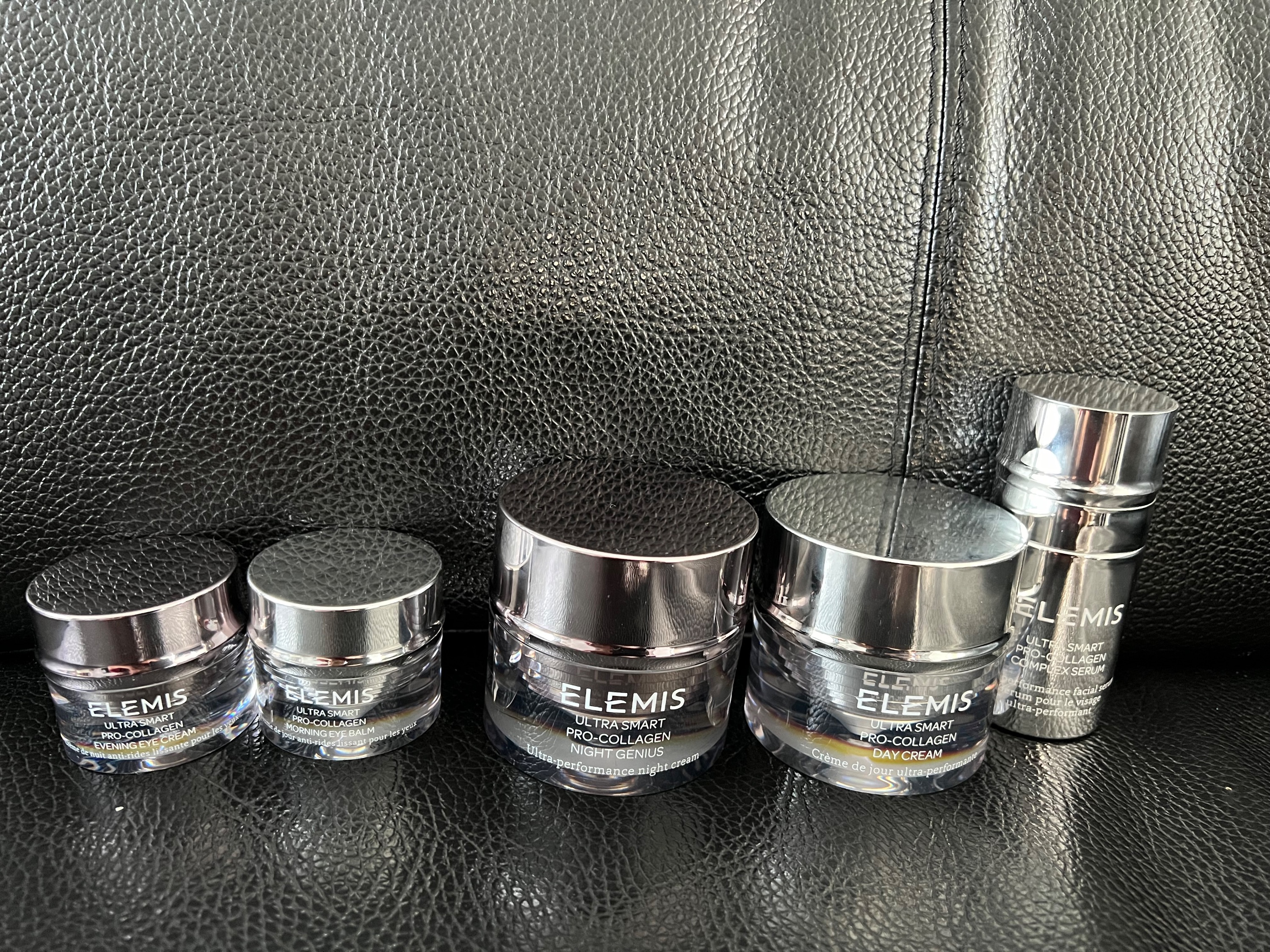 Elemis Ultrasmart Pro Collagen Treatment Set Silver bottles