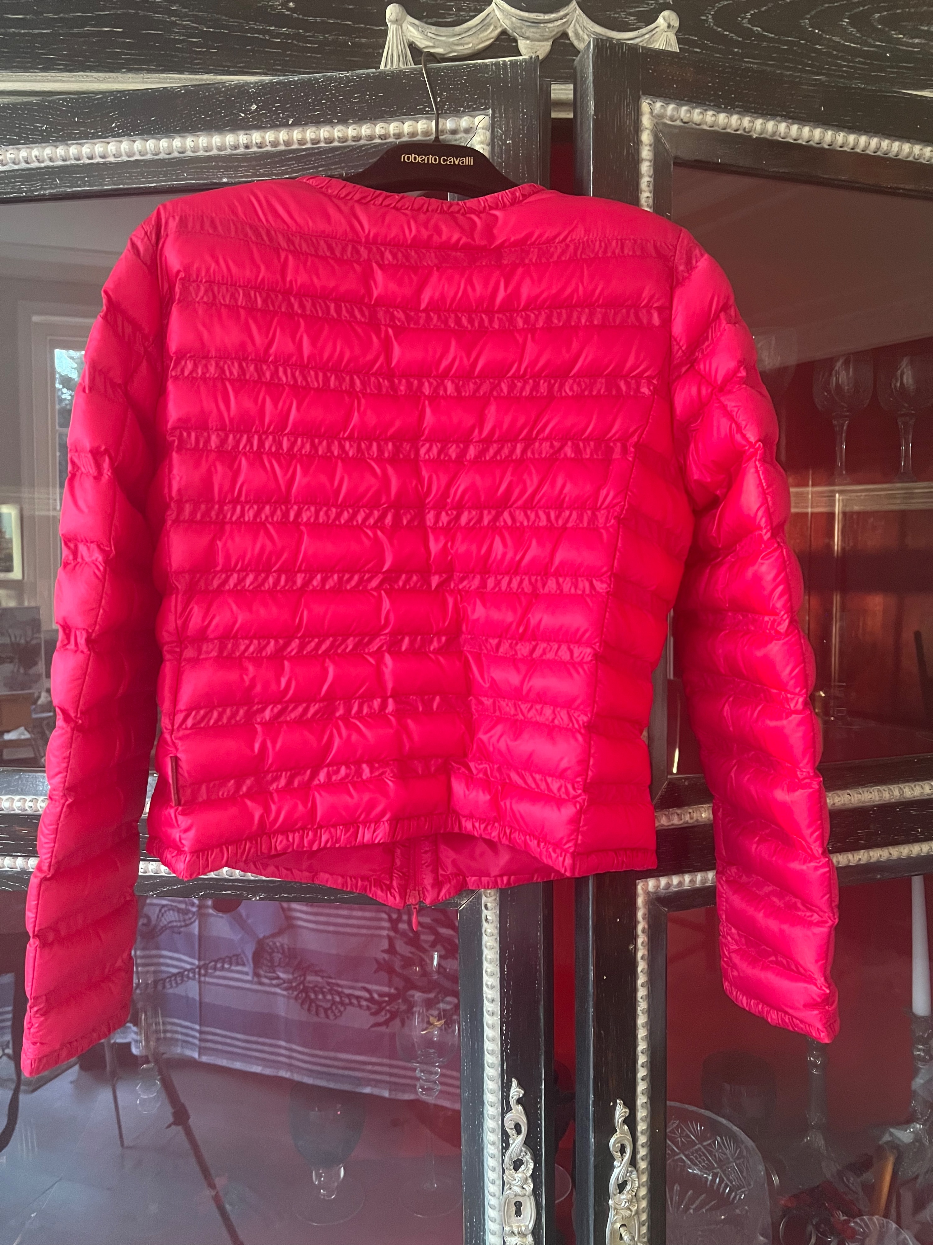 Moncler pink lightweight down jacket Size XS Raspberry down/feather/polyamide