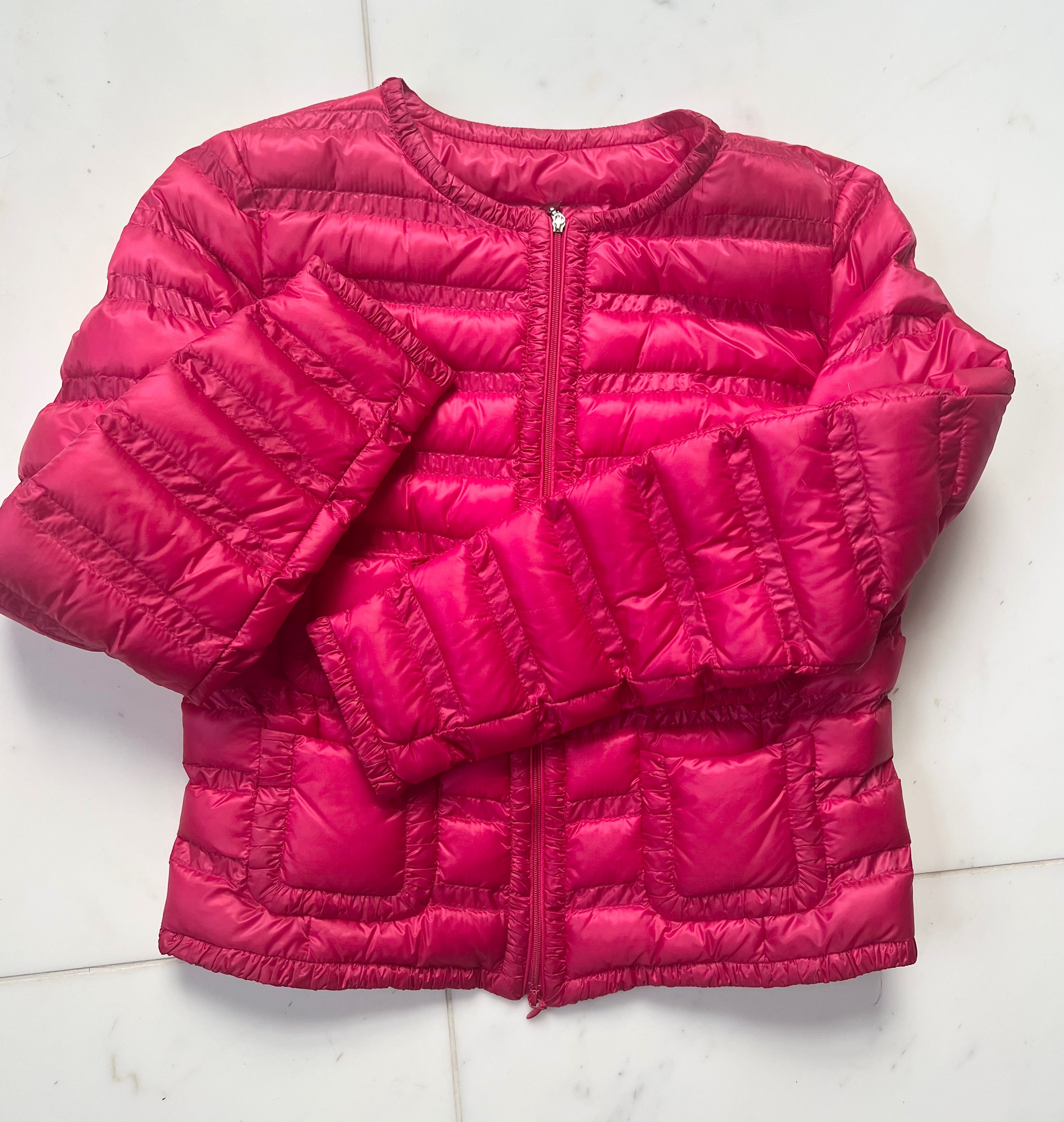 Moncler pink lightweight down jacket Size XS Raspberry down/feather/polyamide