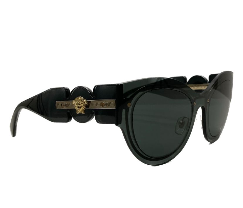 Preowned Versace Dark Grey VE2234 Butterfly Sunglasses polyamide/metal