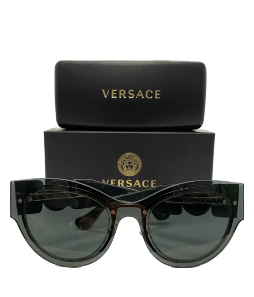 Preowned Versace Dark Grey VE2234 Butterfly Sunglasses polyamide/metal