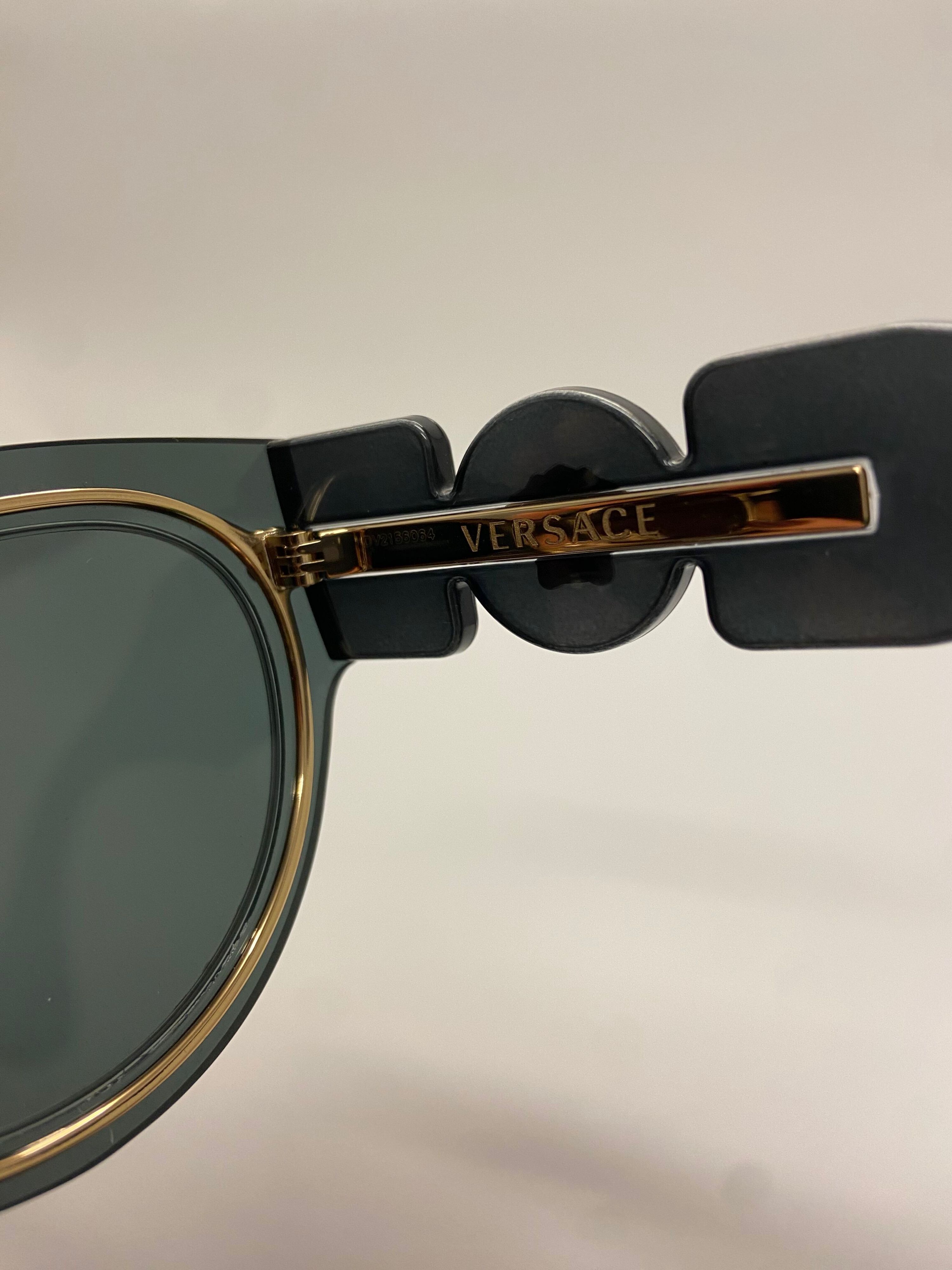 Preowned Versace Dark Grey VE2234 Butterfly Sunglasses polyamide/metal