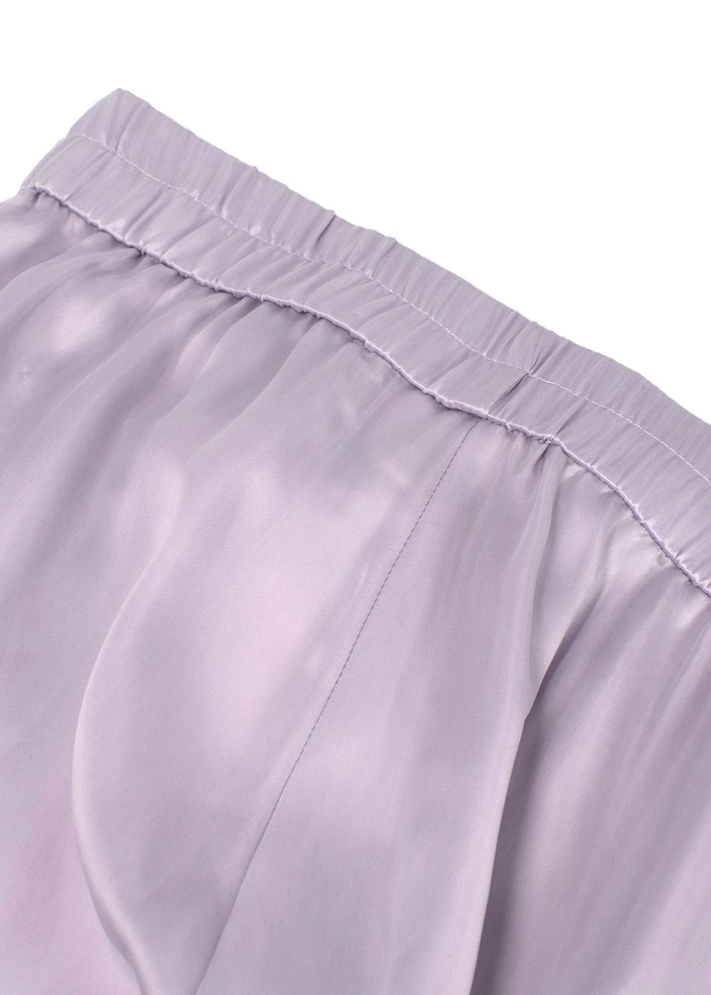 Viktoria  Woods Lilac Wide Leg Satin Trousers Size L cupro