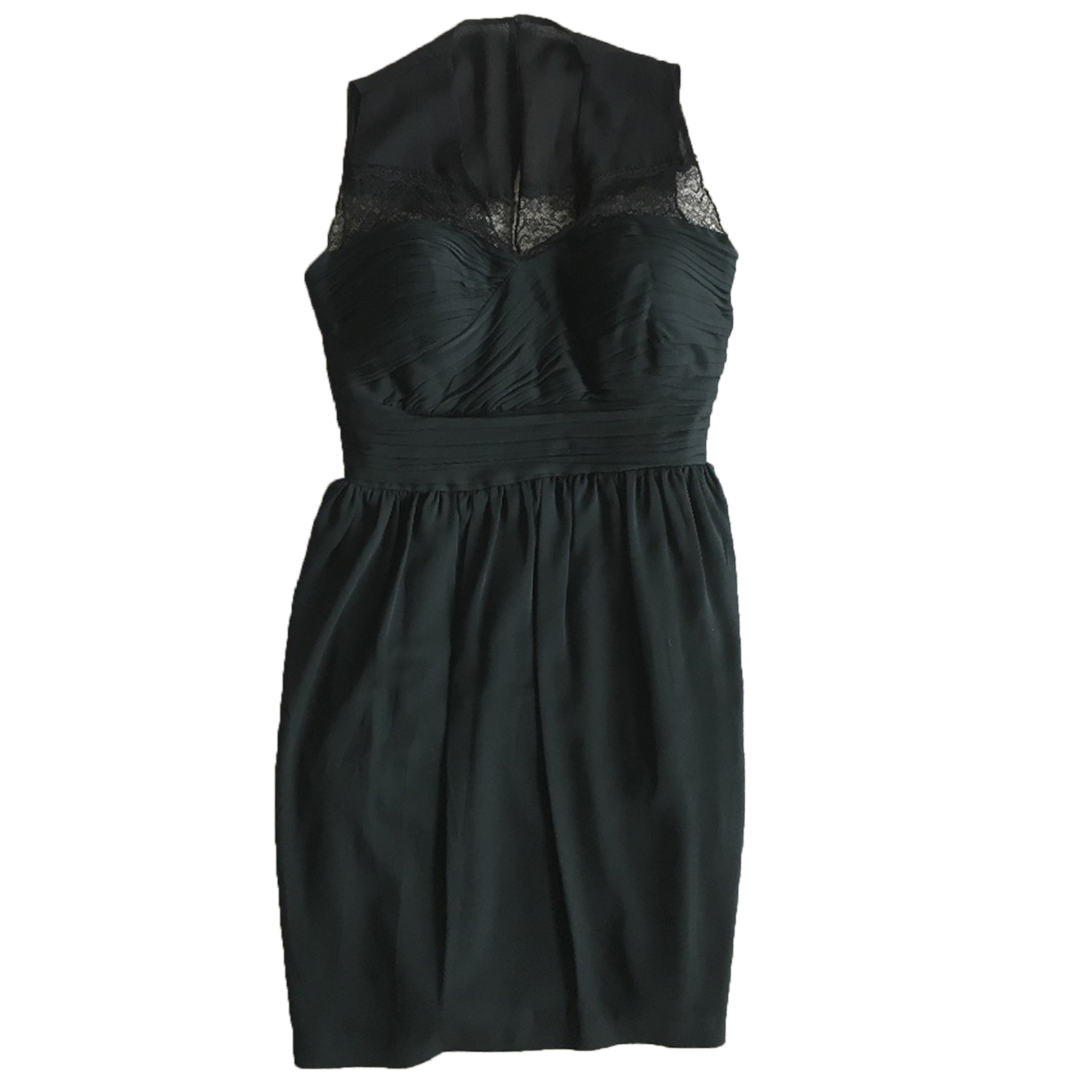 Preowned Robert Rodriguez Black Silk Dress Size S