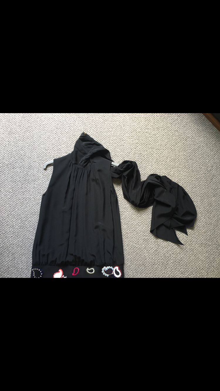 Mulberry silk and wool dress Size S Black