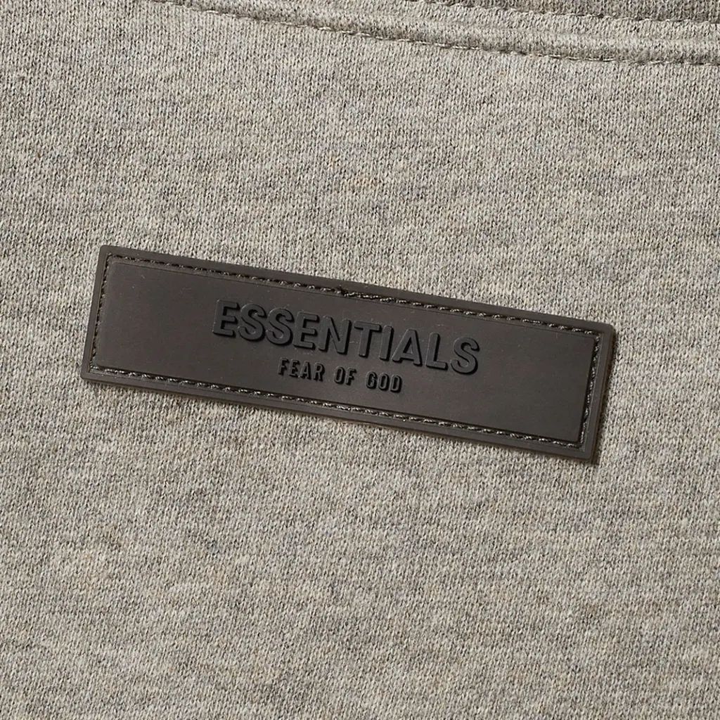 Fear Of God Essentials Dark Oatmeal Mockneck Sweatshirt Size XS Beige cotton