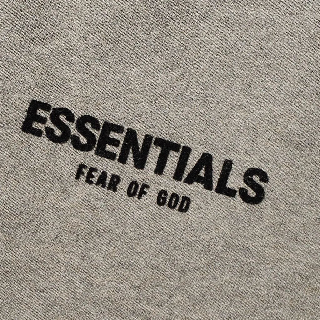 Fear Of God Essentials Dark Oatmeal Mockneck Sweatshirt Size XS Beige cotton