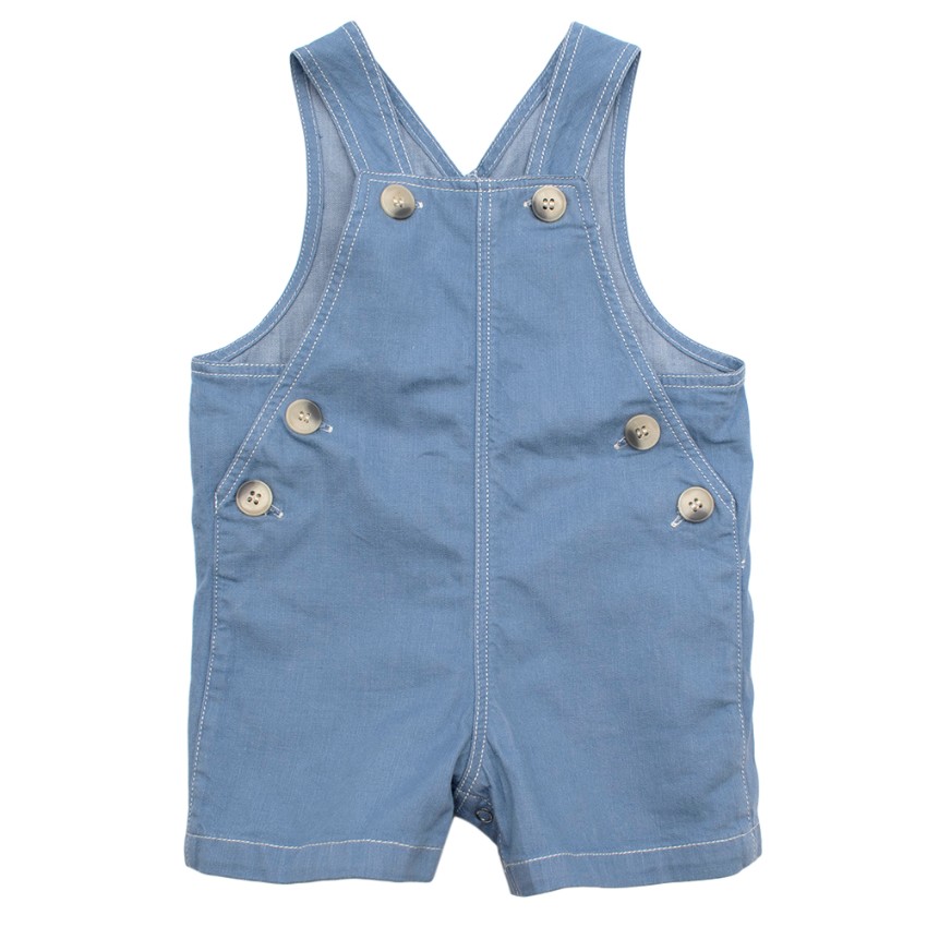 Boys Bonpoint Blue Kids 18m Dungarees Size 12-18 Months cotton