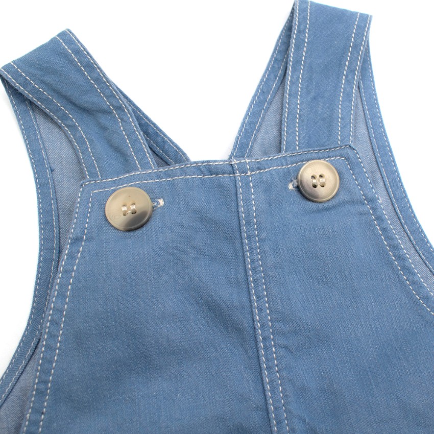 Boys Bonpoint Blue Kids 18m Dungarees Size 12-18 Months cotton