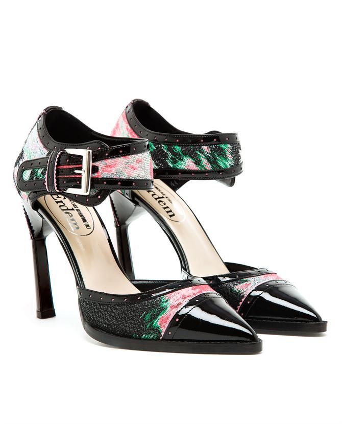 Preowned Nicholas Kirkwood x Erdem Patent Leather Pumps Size 38 Multicoloured