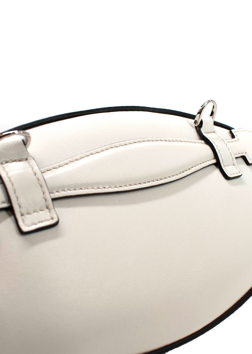 Tod's White Leather Bauletto Belt Bag