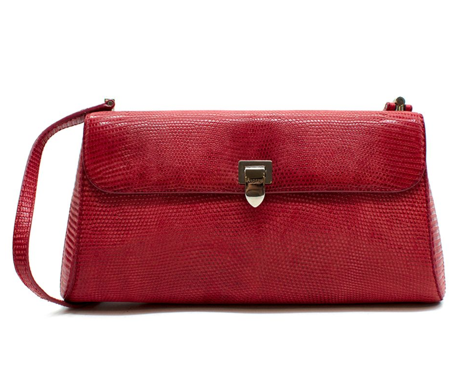 Asprey Flame Lizard Shoulder Bag