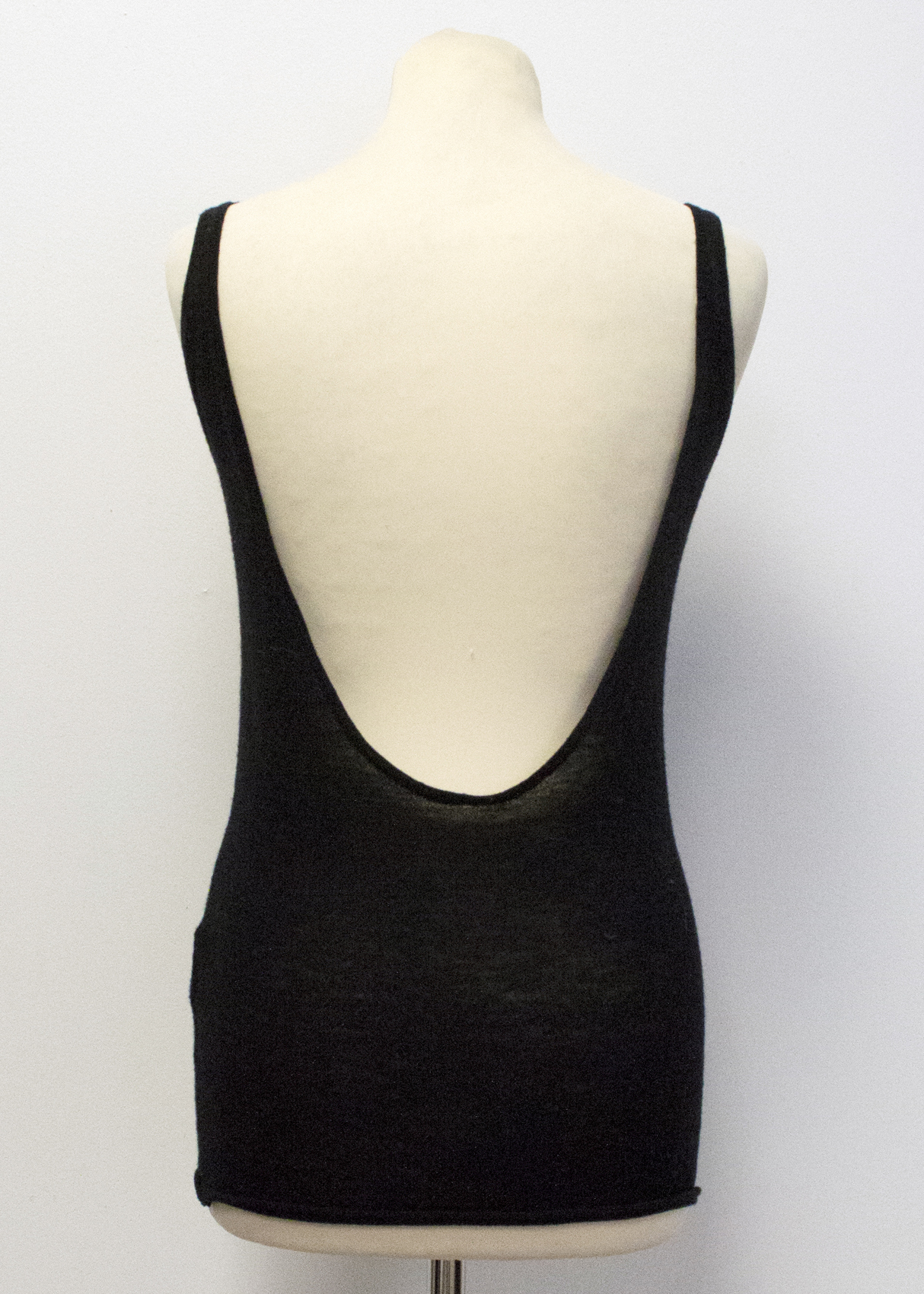 Preowned Zoe Cash black vest top Size XS wool