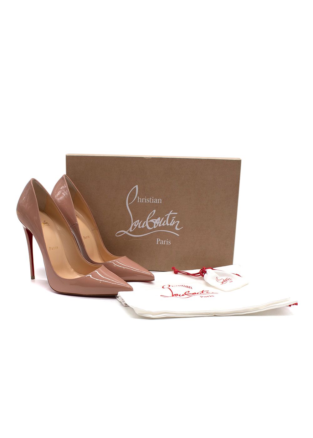 Christian Louboutin So Kate 120 Patent Nude Heels Size 395 nude - PK1a leather