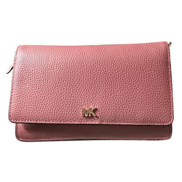 Michael Michael Kors Leather Strap Wallet Pink