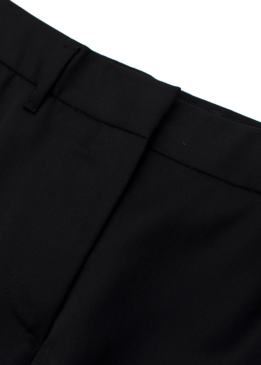 Preowned Prada Textured Black Trousers Size XS cotton