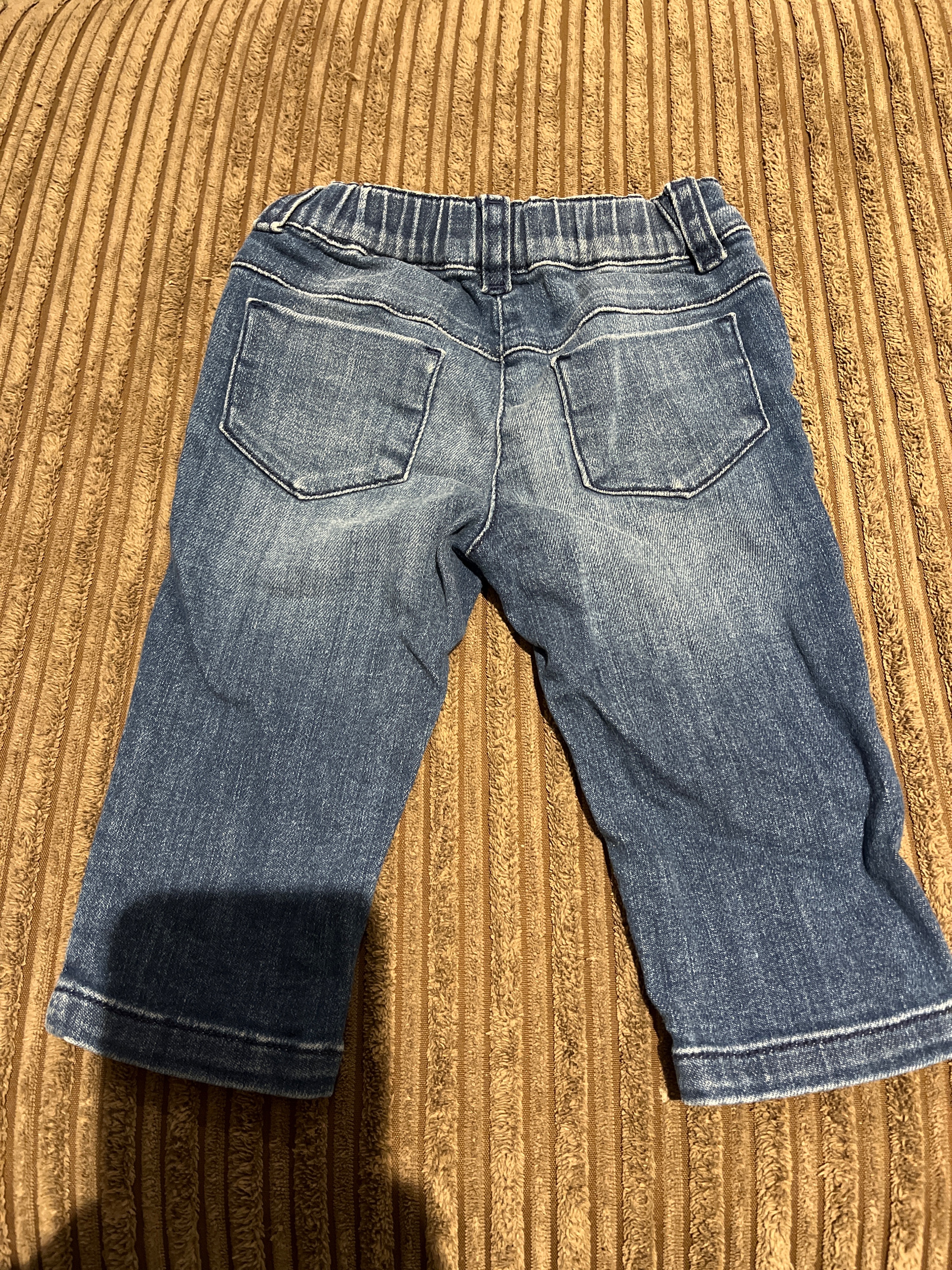 Boys Preowned Gucci Mid-wash denim jeans Size 6-9 Months Blue