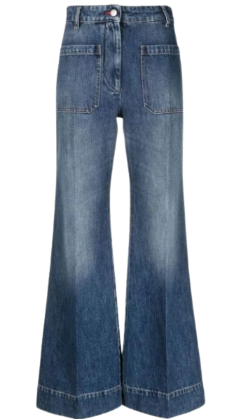 Preowned Victoria Beckham Signature Silhouette Jeans Size 27/69 Blue cotton