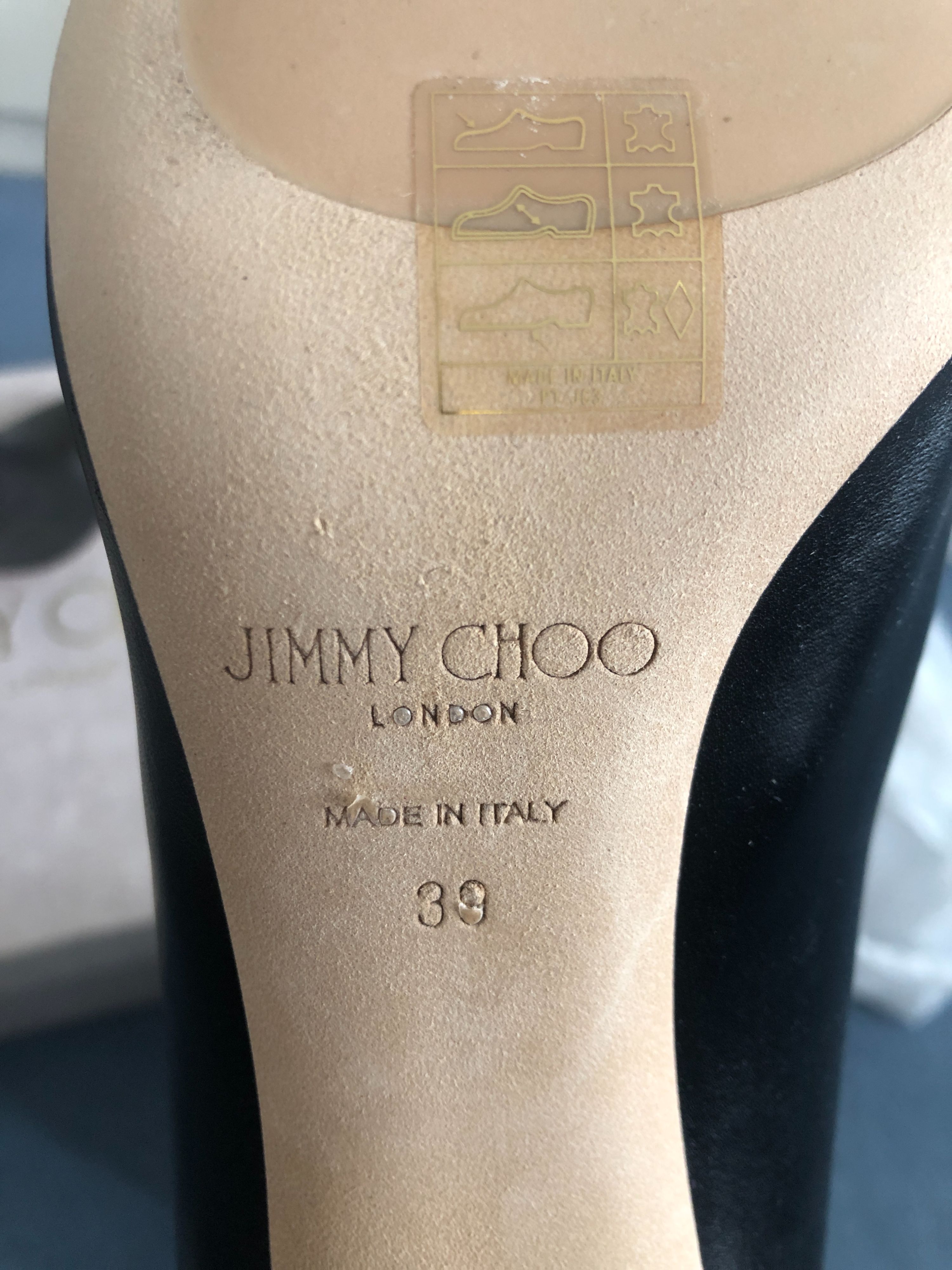 Jimmy Choo Karter 85 Black Calf Leather Knee-High Boots Size 39