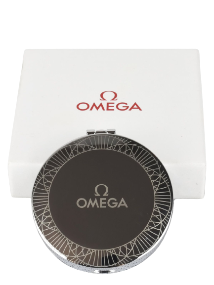 Omega Silver Tone Small Mirror Metal