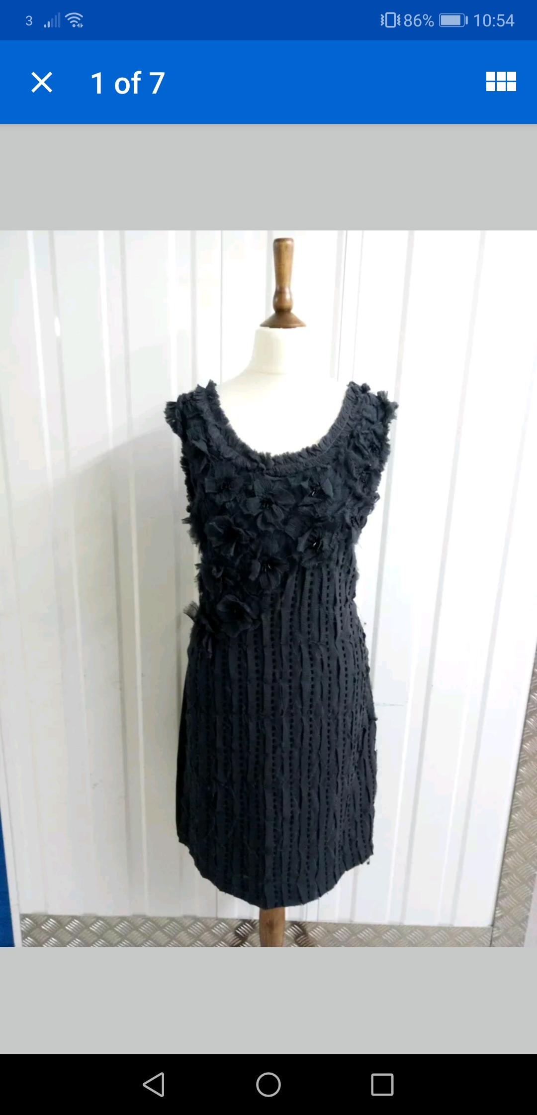 Preowned Philosophy Di Alberta Ferretti Cocktail Dress Size M Black polyester