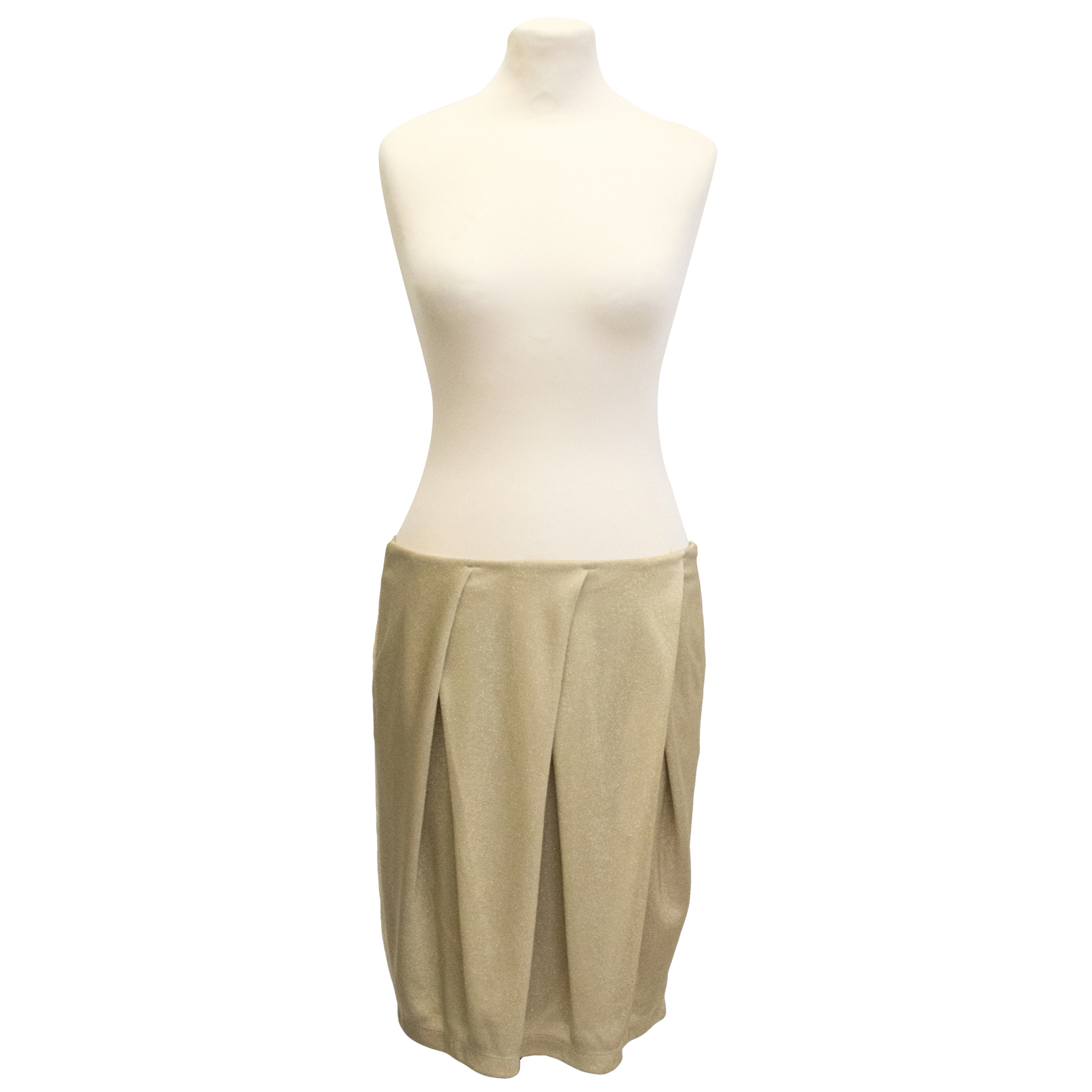 Preowned See by Chloe Gold Skirt Size S polyester