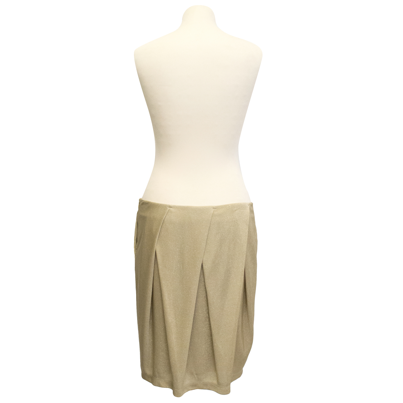 Preowned See by Chloe Gold Skirt Size S polyester