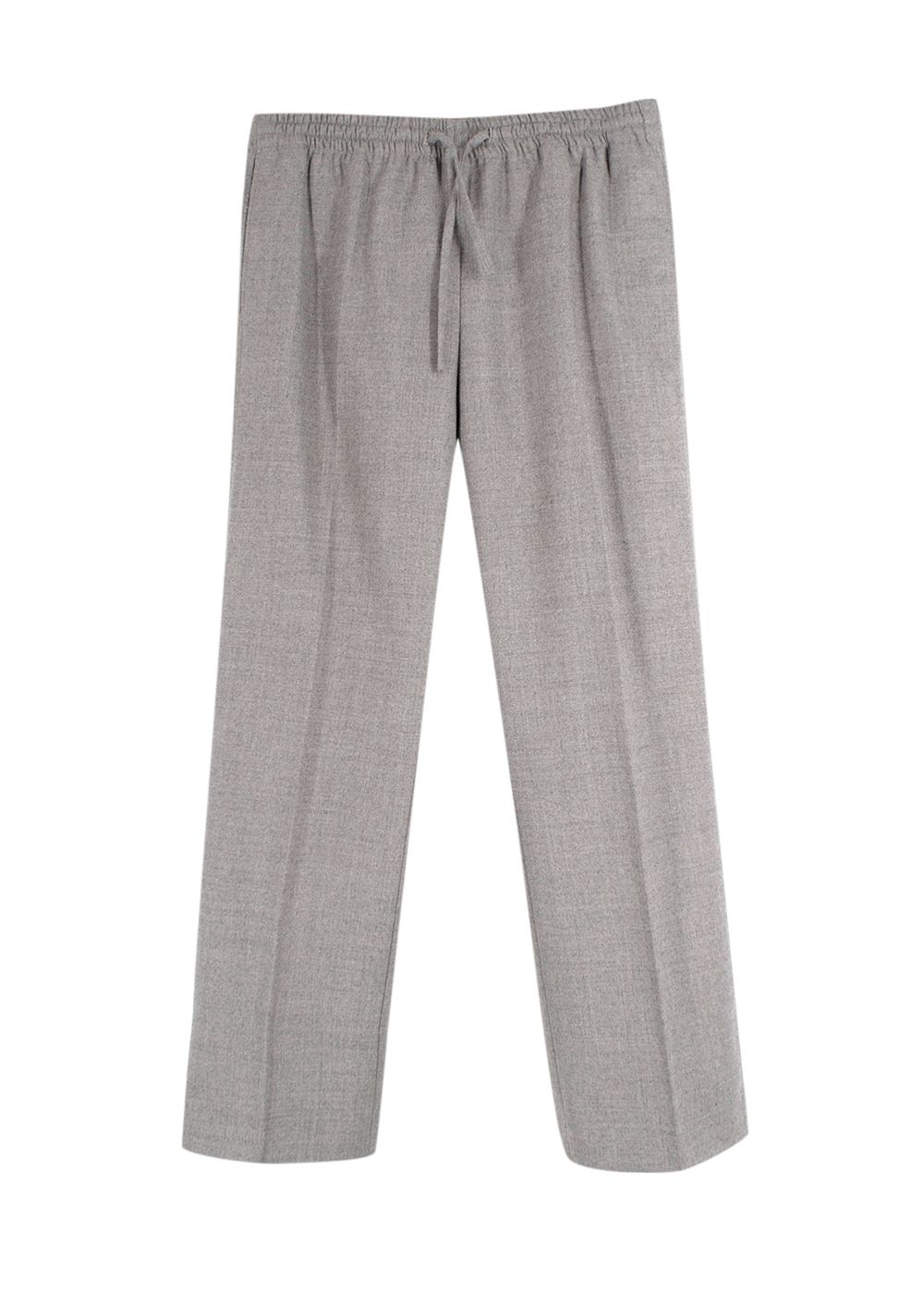 Joseph Grey Tailored Drawstring Waist Wool Trousers Size XS