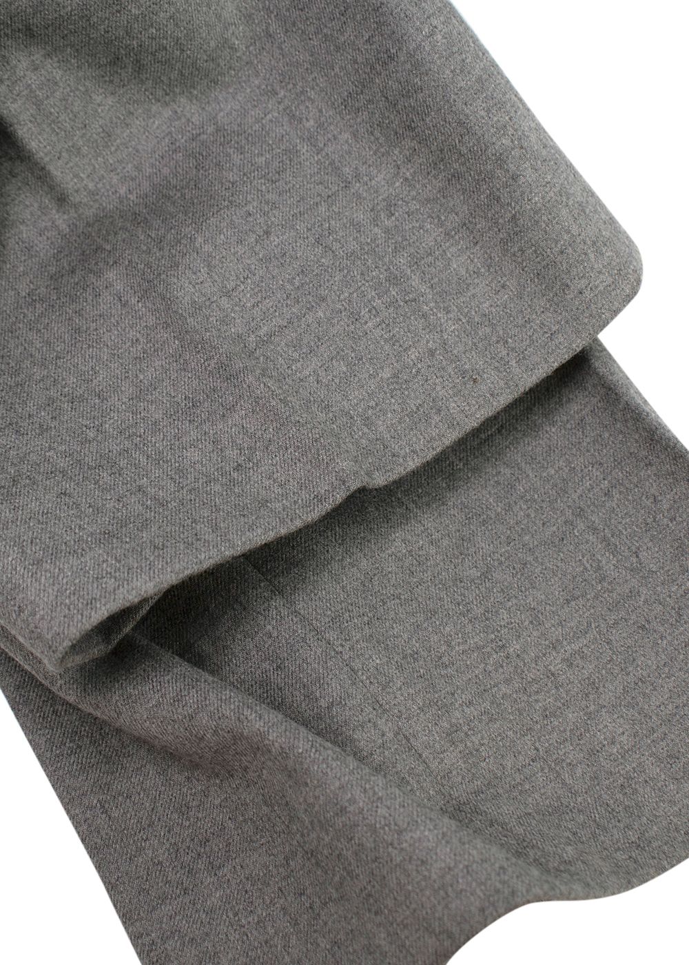 Joseph Grey Tailored Drawstring Waist Wool Trousers Size XS