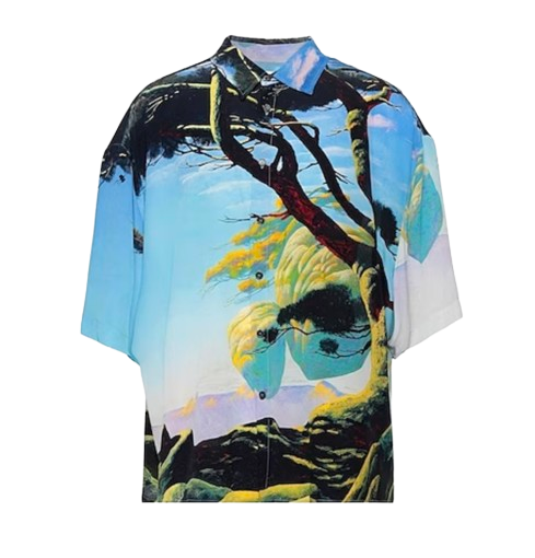 Valentino Garavani X Roger Dean Floating Island Vacation Print Shirt Size S