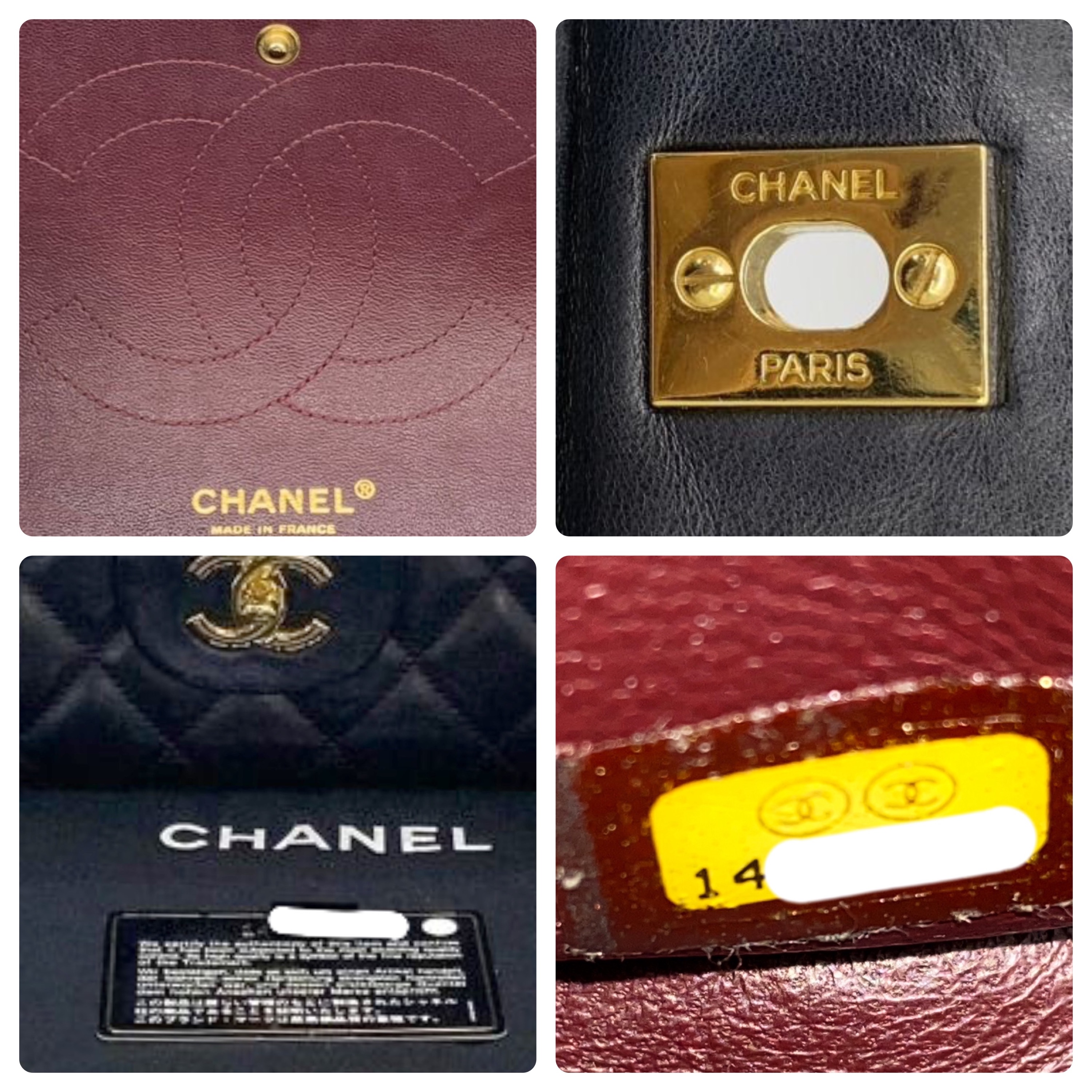 Chanel Black Lambskin Jumbo Double Flap Bag