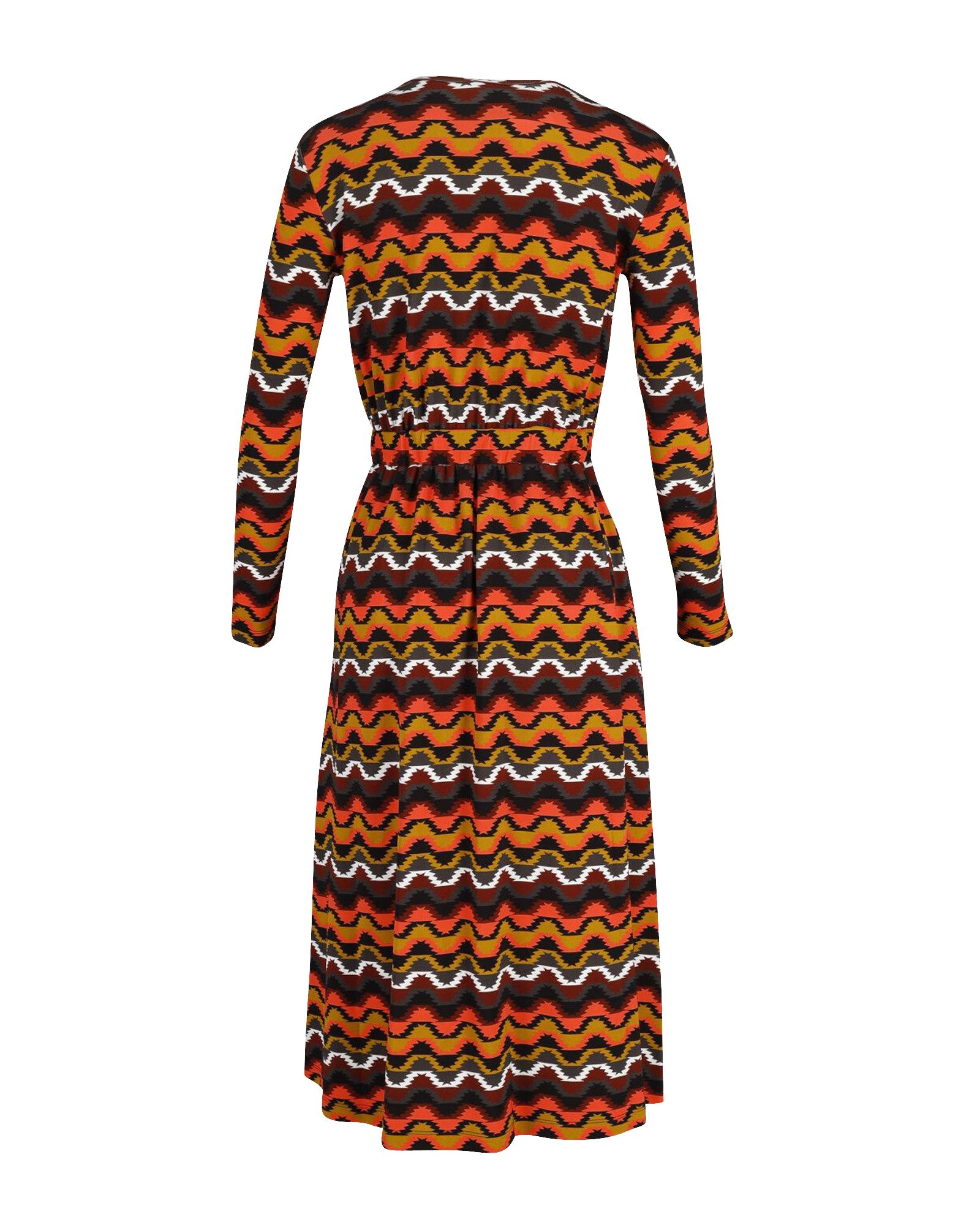 Missoni Multicoloured Zig Zag Printed Midi Dress Size S multicolor print cellulose fibre/viscose