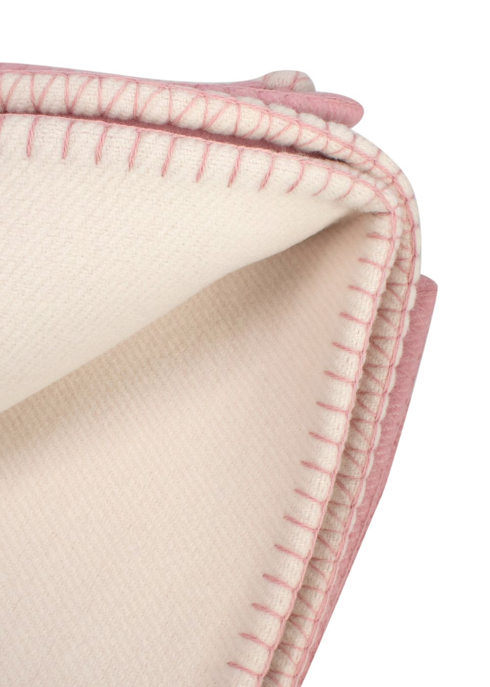 Men's Hermes Pink Wool and Cashmere Adada Avalon Baby Blanket pink ivory other