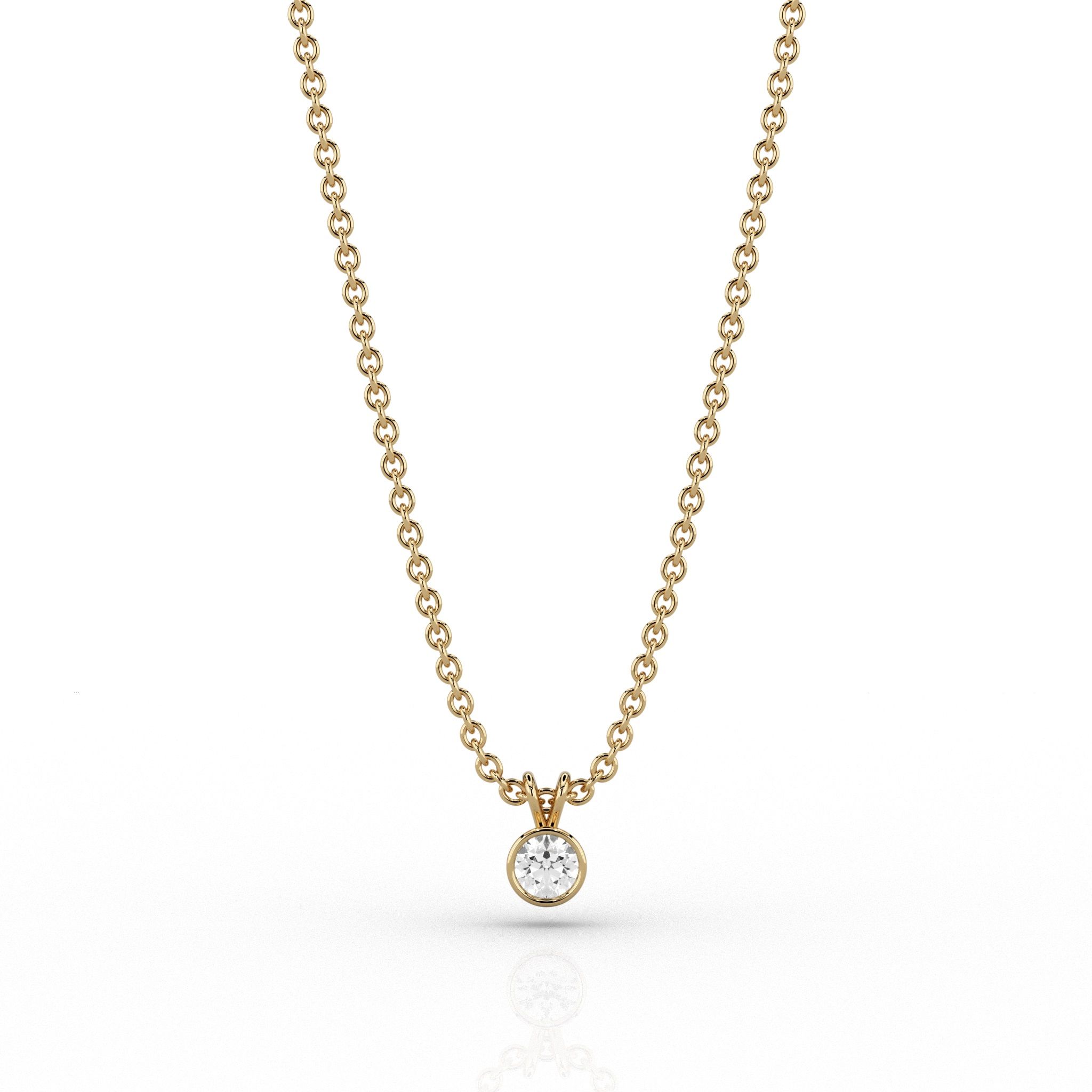 Skydiamond Rae 0.1ct Pendant in 9ct Yellow Gold ct yellow gold