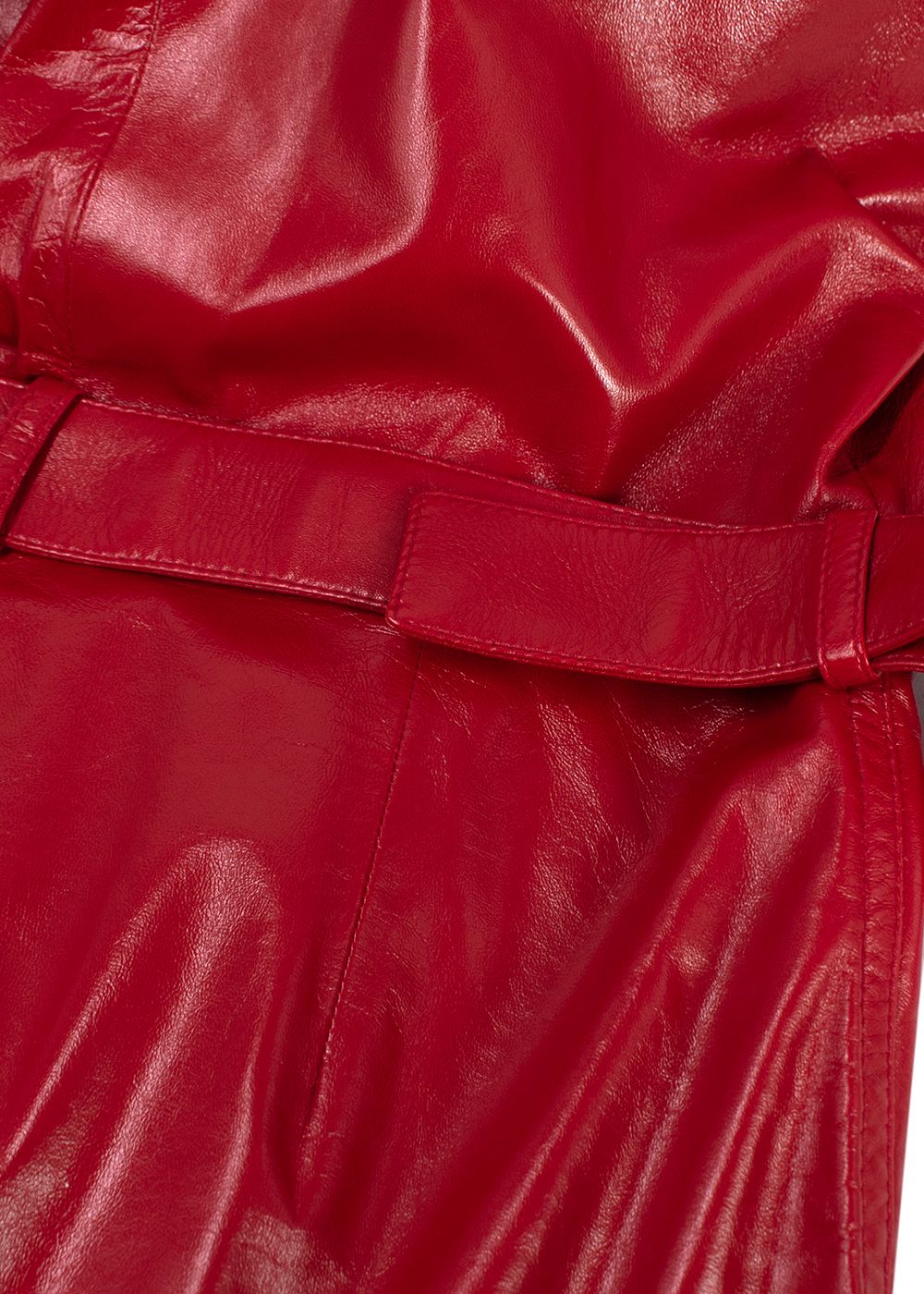 Dior Red Leather Playsuit Size S