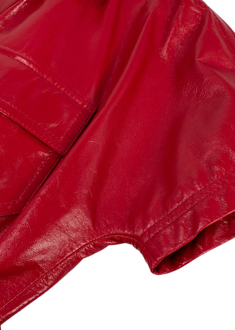 Dior Red Leather Playsuit Size S